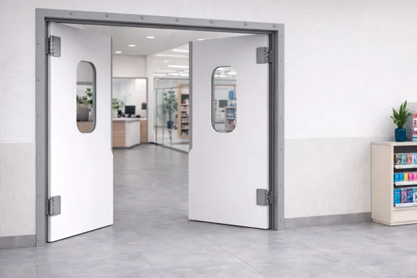 Маятниковые алюминиевые двери