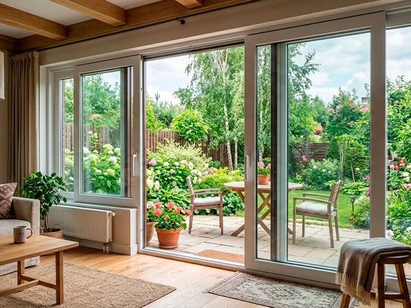 Раздвижная дверь — выход на террасу